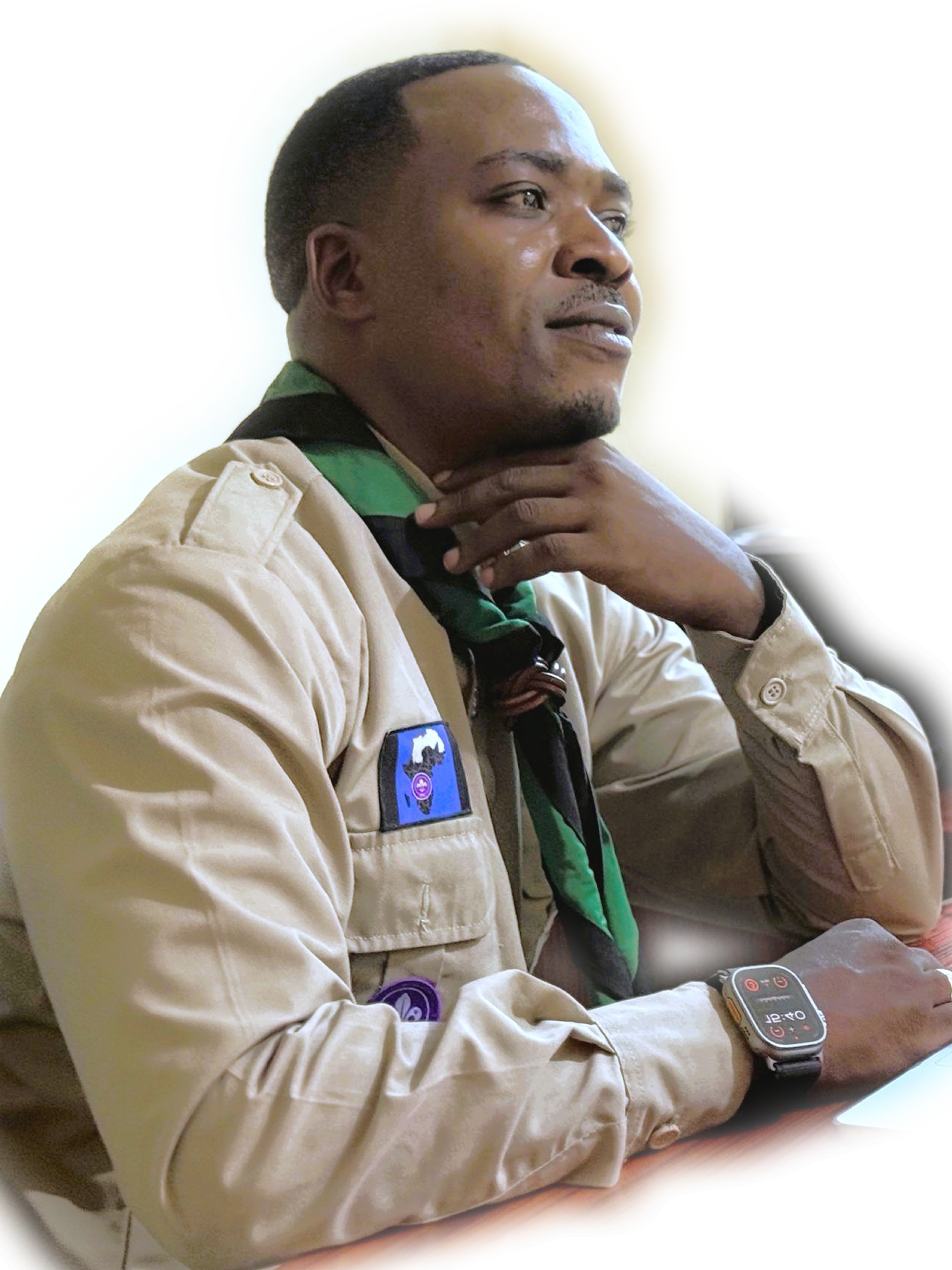 Portrait du candidat BIZIMANA Aboubakar en uniforme scout